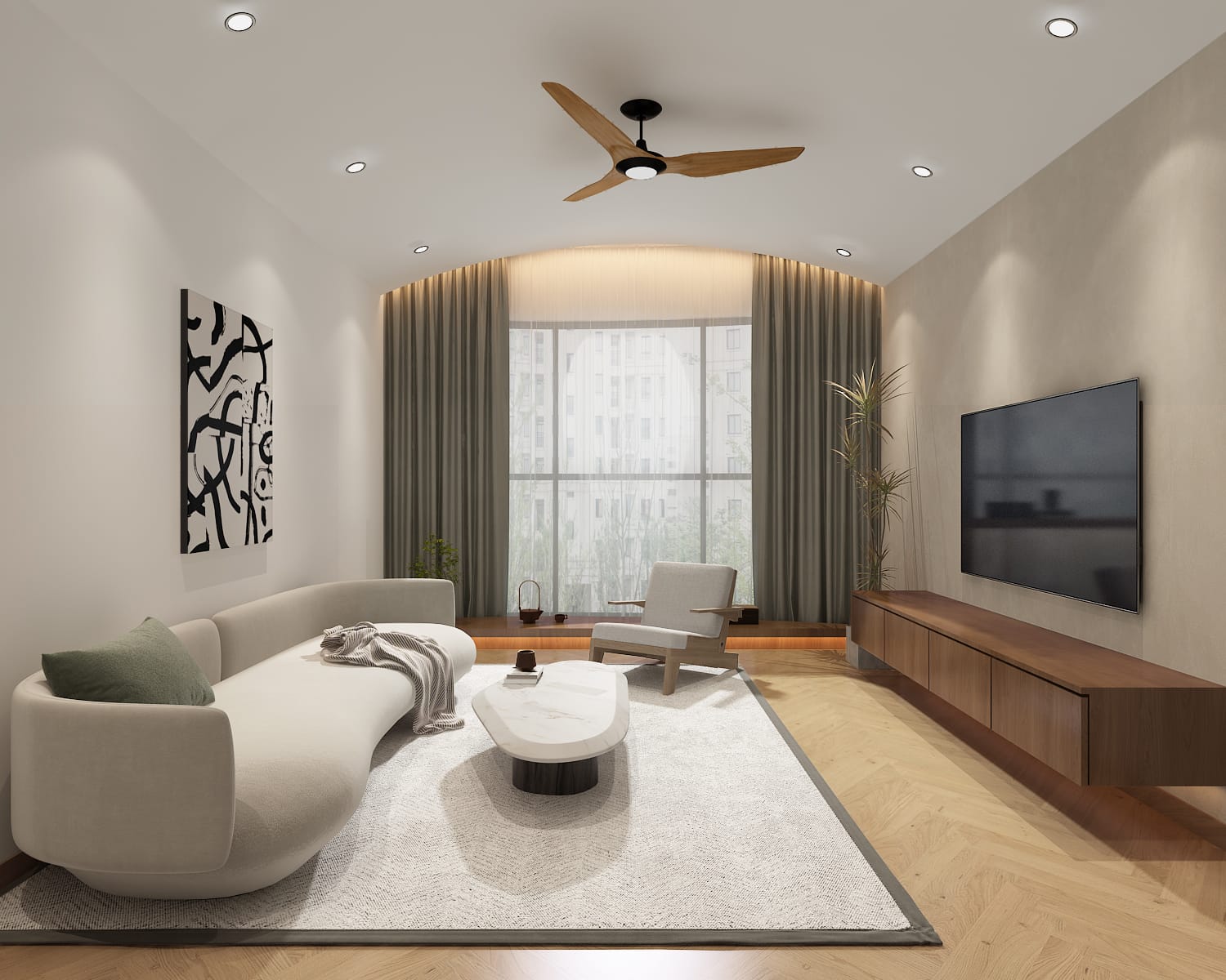 Luxury living room designed by Imperial Builder